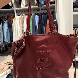 Elegant Burgundy Tote Bag